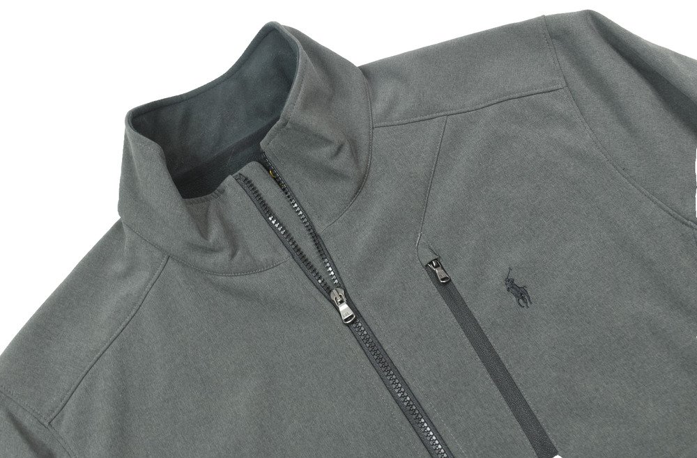 Polo Ralph Lauren Performance Softshell Jacket Mens Large Gray Long Sleeve Zip